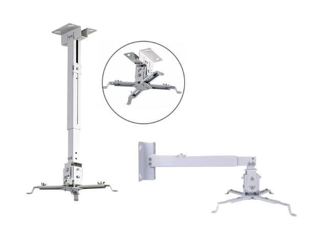 &uu SOPORTE PROYECTOR TECHO PARED EXTENSIBLE 25KG 43 A 64CM